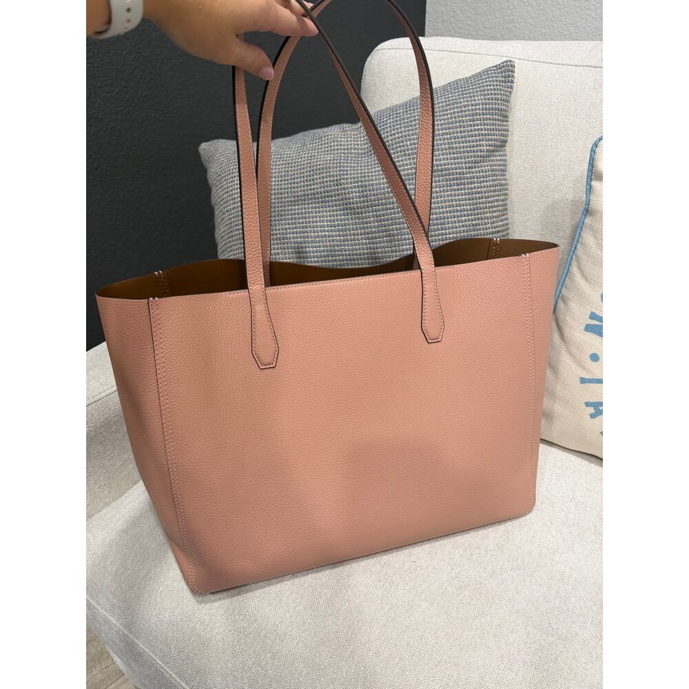 Tory Burch Blake Tote Bag- Pink Moon Cortado - Picture 8 of 9